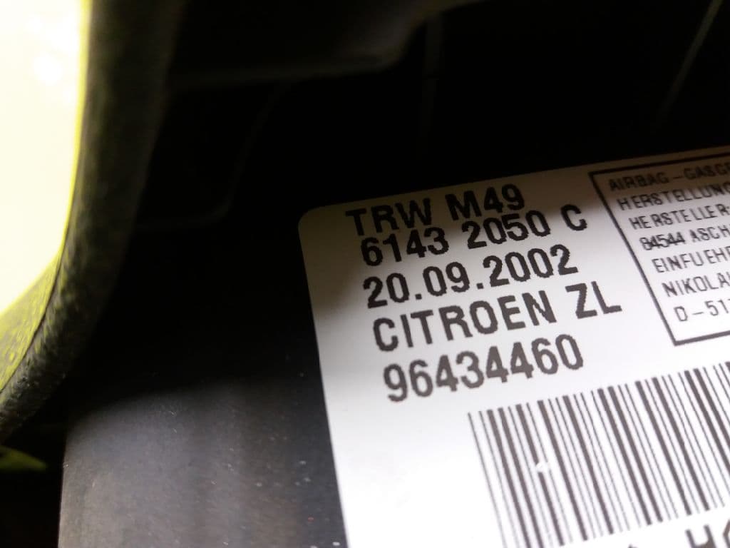 Airbag delantero izquierdo CITROEN JUMPER CAJA ABIERTA (06.2006 =>) 3
