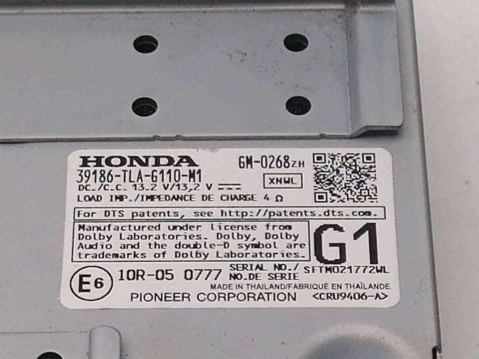 Sistema audio / radio cd HONDA CR-V 3