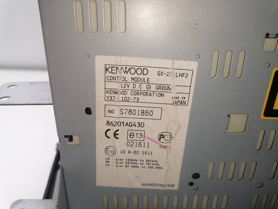Sistema audio / radio cd SUBARU LEGACY BERL./FAMILIAR B11 (BD/BG) 5