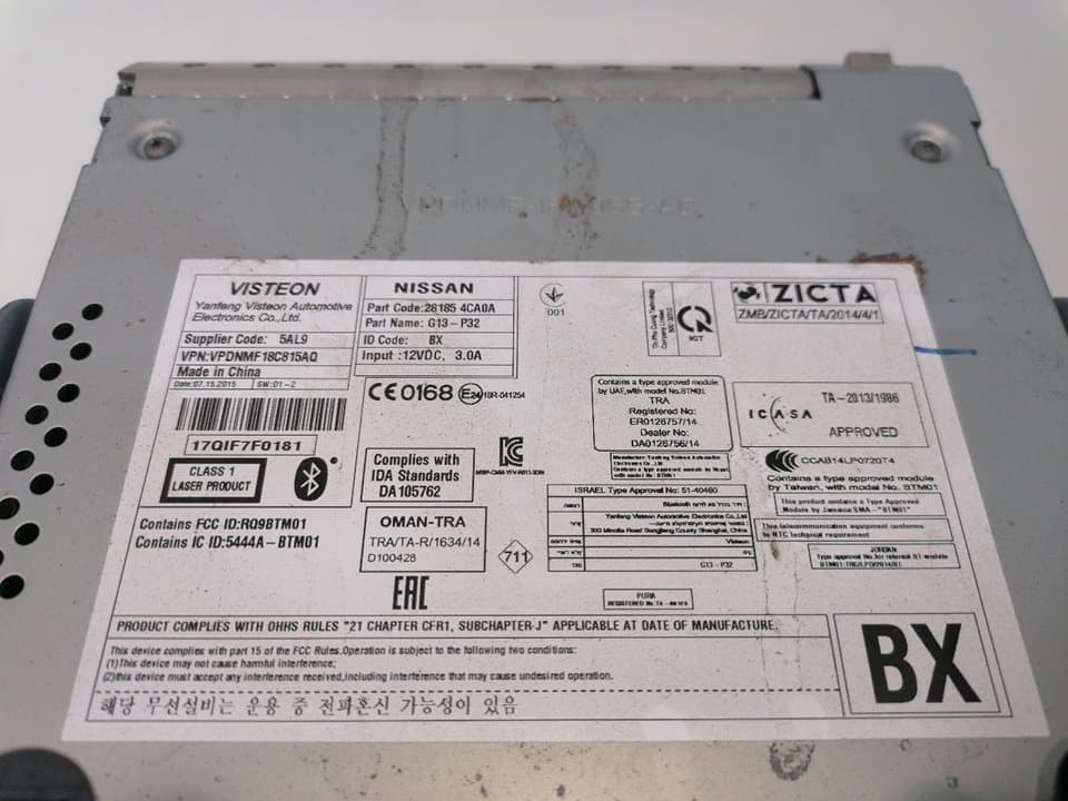 Sistema audio / radio cd NISSAN X-TRAIL (T30) 2