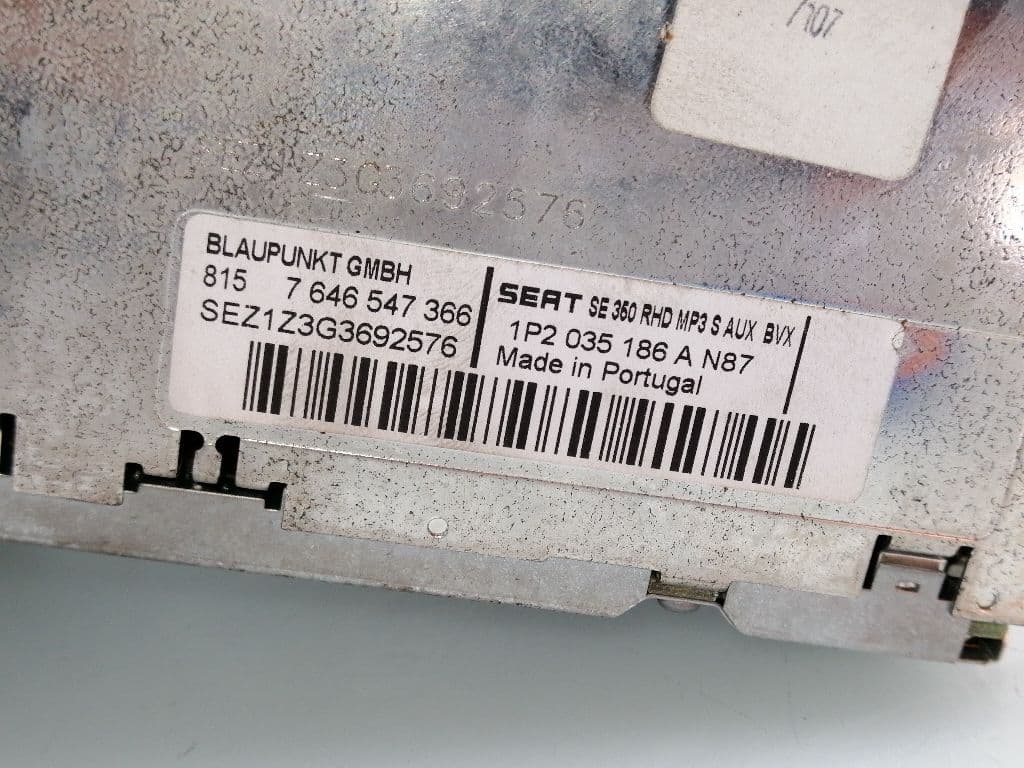 Sistema audio / radio cd SEAT LEON (1P1) 5