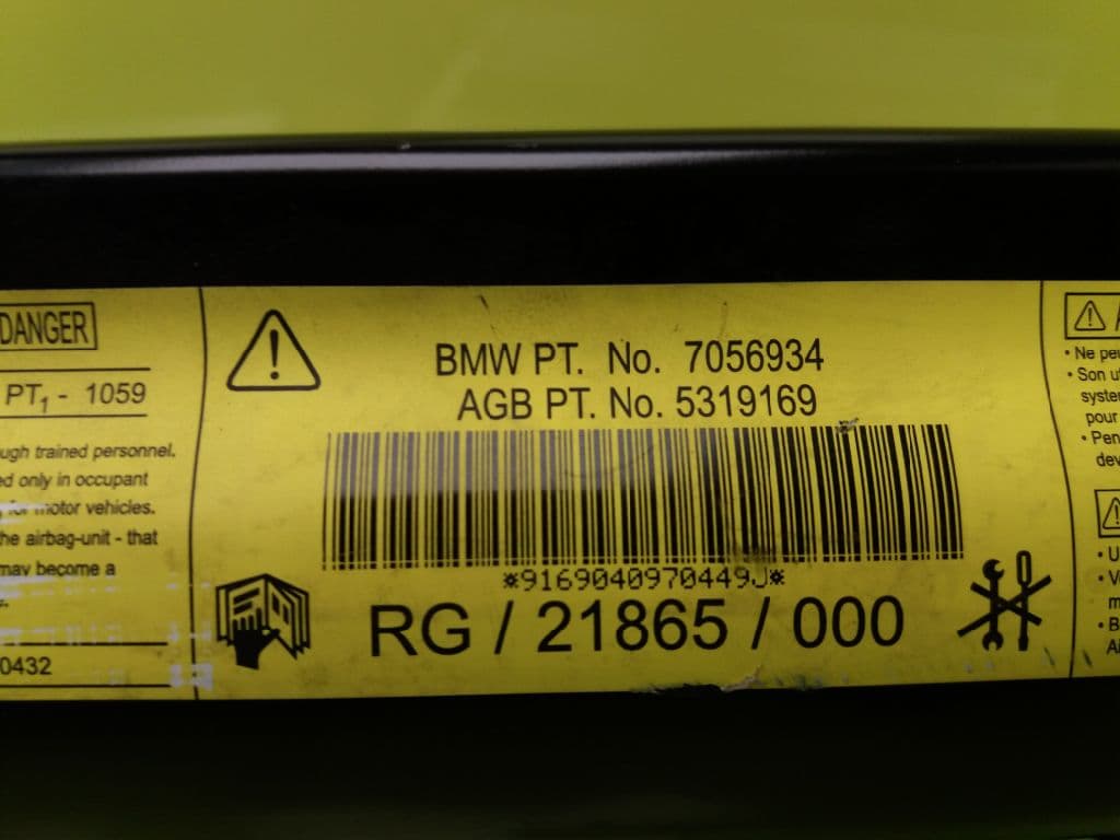 Airbag delantero derecho MINI COUPE (R58) 4
