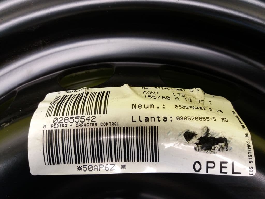 Soporte rueda repuesto OPEL CORSA C 3