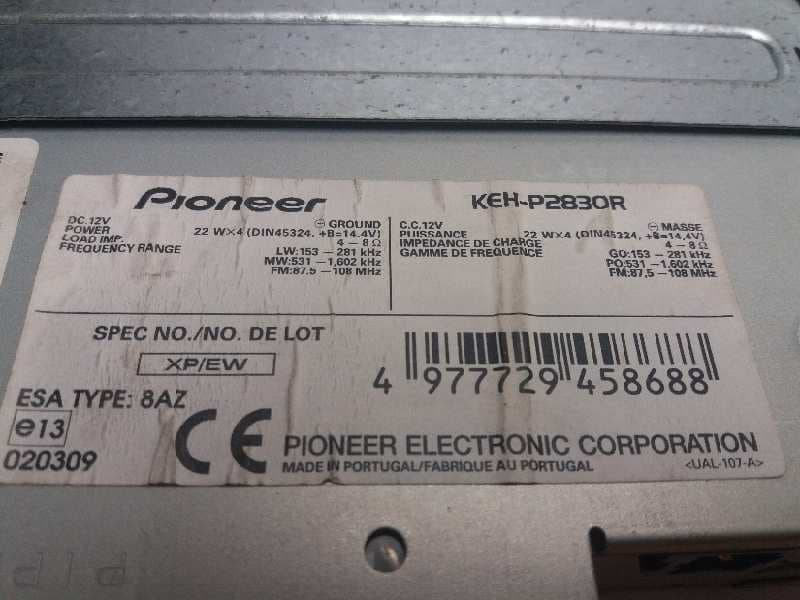 Sistema audio / radio cd ROVER 25 I HATCHBACK (RF) 4