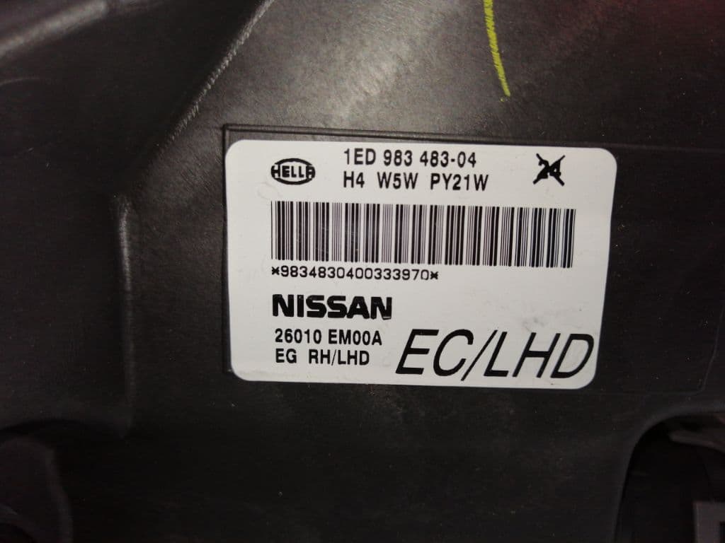 Faro derecho NISSAN NOTE (E11, NE11) 2