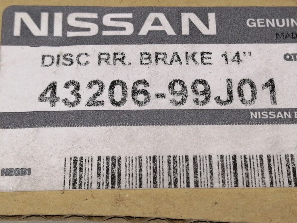 Disco freno trasero NISSAN NOTE (E11, NE11) 2