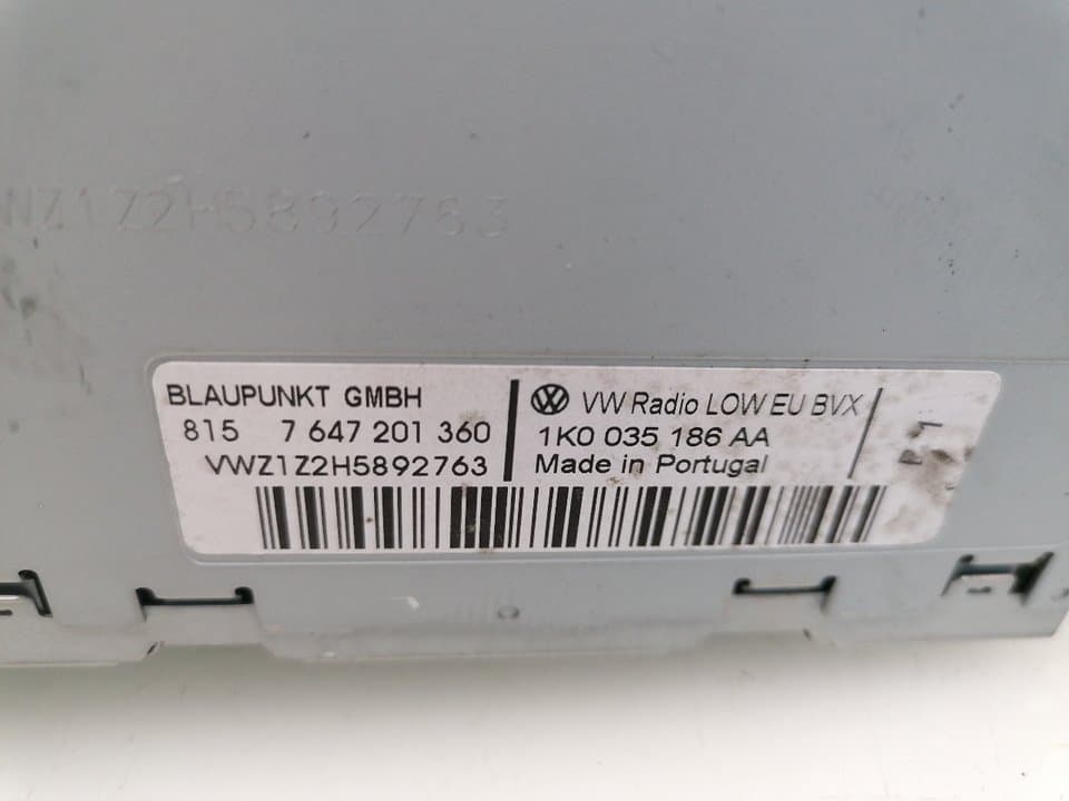 Sistema audio / radio cd VOLKSWAGEN GOLF VI (5K1)