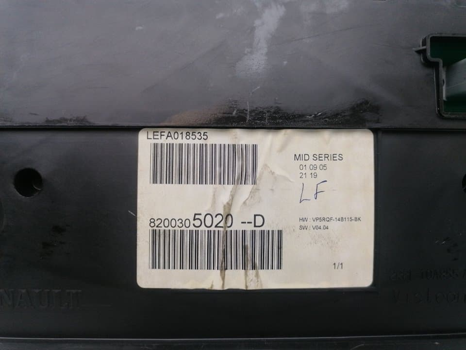 Cuadro instrumentos RENAULT CLIO III 2