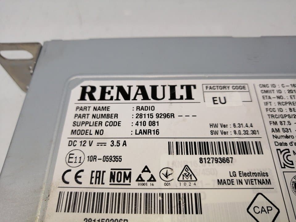 Sistema audio / radio cd RENAULT MEGANE IV BERLINA 5P 4