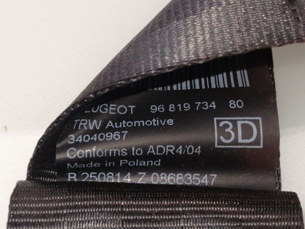 Cinturon seguridad trasero derecho PEUGEOT 5008 3
