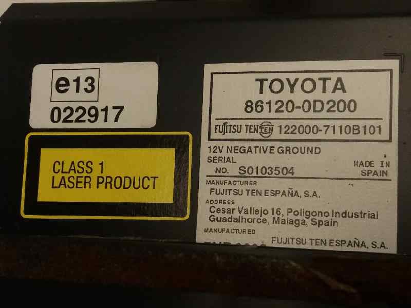 Sistema audio / radio cd TOYOTA YARIS 3