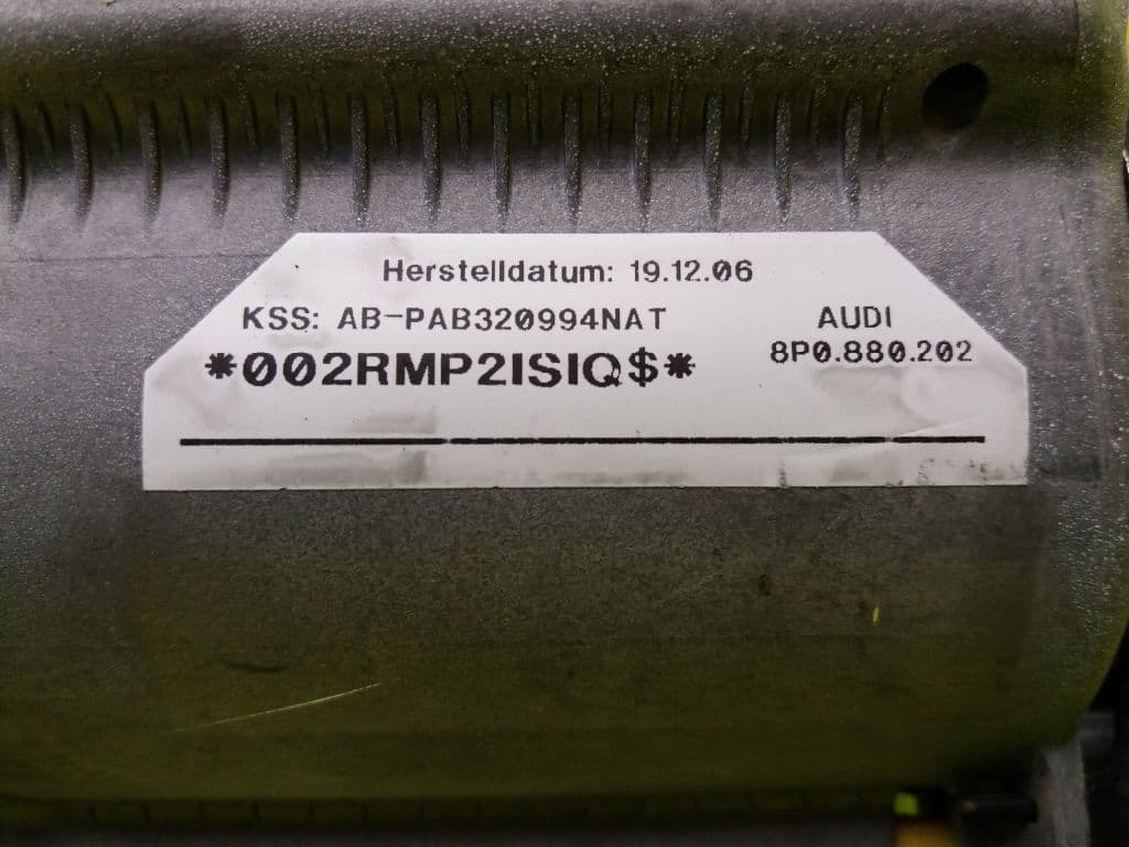 Airbag delantero derecho AUDI A3 SPORTBACK (8P) 5