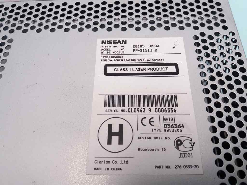 Sistema audio / radio cd NISSAN NV 200 (M20) 3