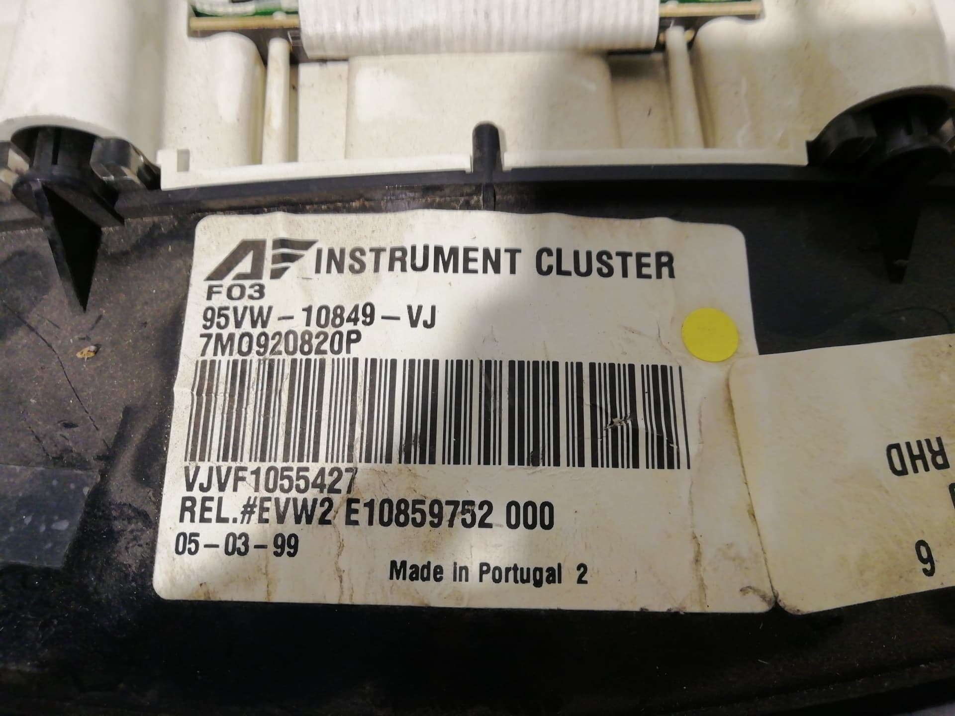 Cuadro instrumentos VOLKSWAGEN SHARAN (7M8) 3