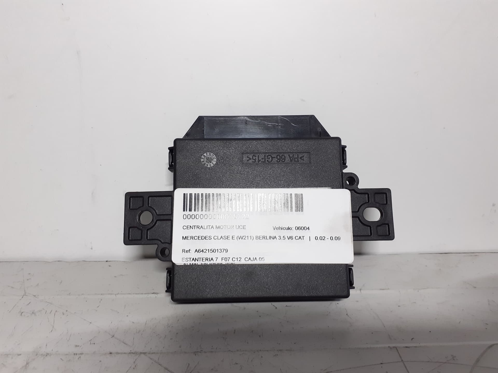Centralita motor uce MERCEDES-BENZ CLASE E (W211) BERLINA