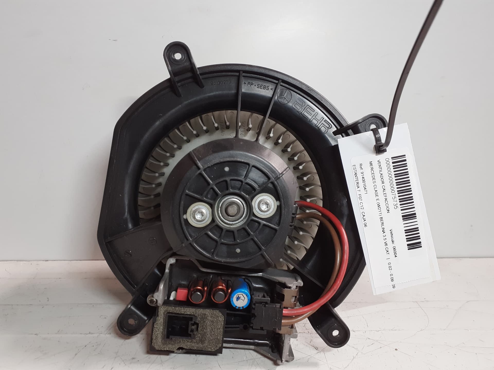 Ventilador calefaccion MERCEDES-BENZ CLASE E (W211) BERLINA