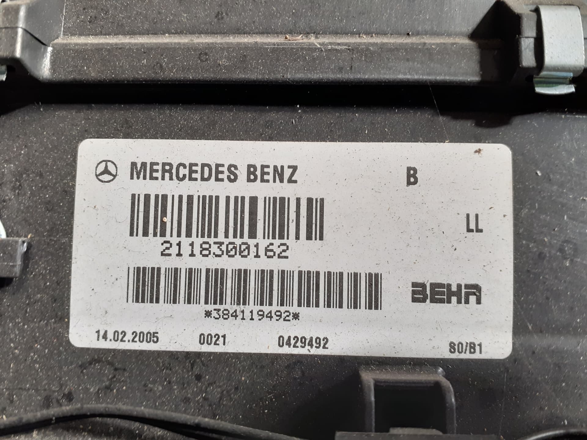 Mueble interior calefaccion MERCEDES-BENZ CLASE E (W211) BERLINA 3