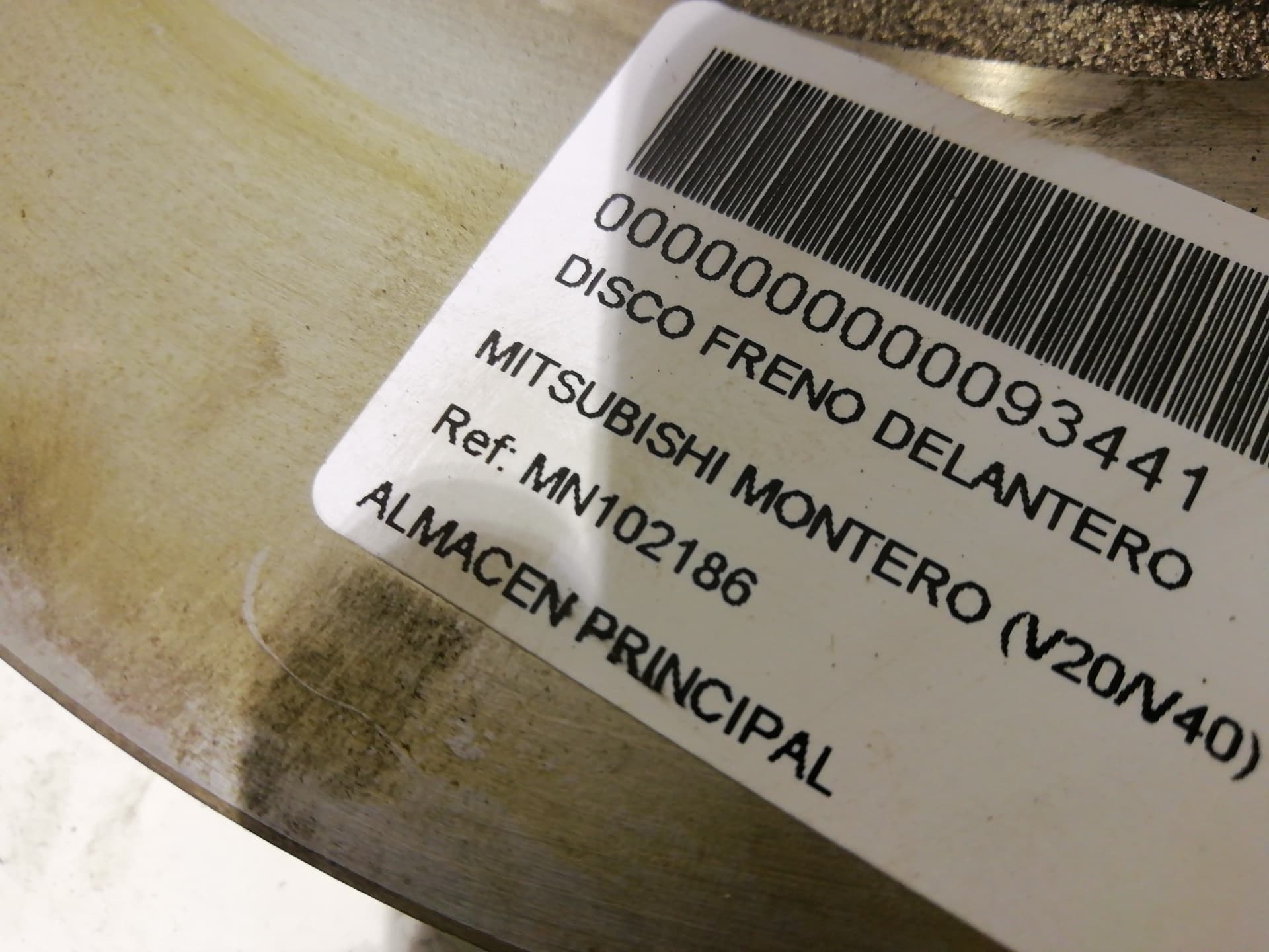 Disco freno delantero MITSUBISHI MONTERO (V20/V40) 3