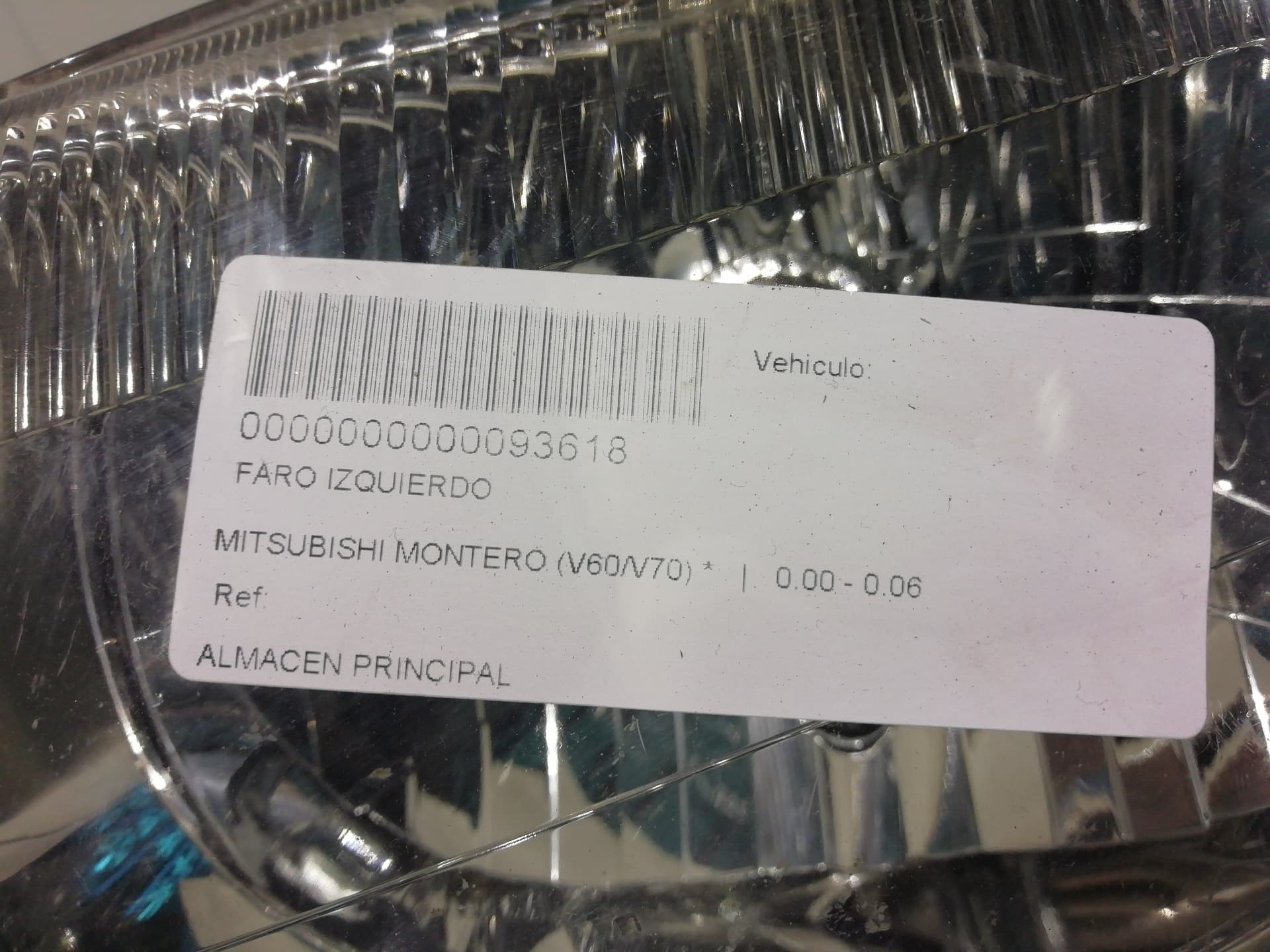 Faro izquierdo MITSUBISHI MONTERO (V20/V40) 3