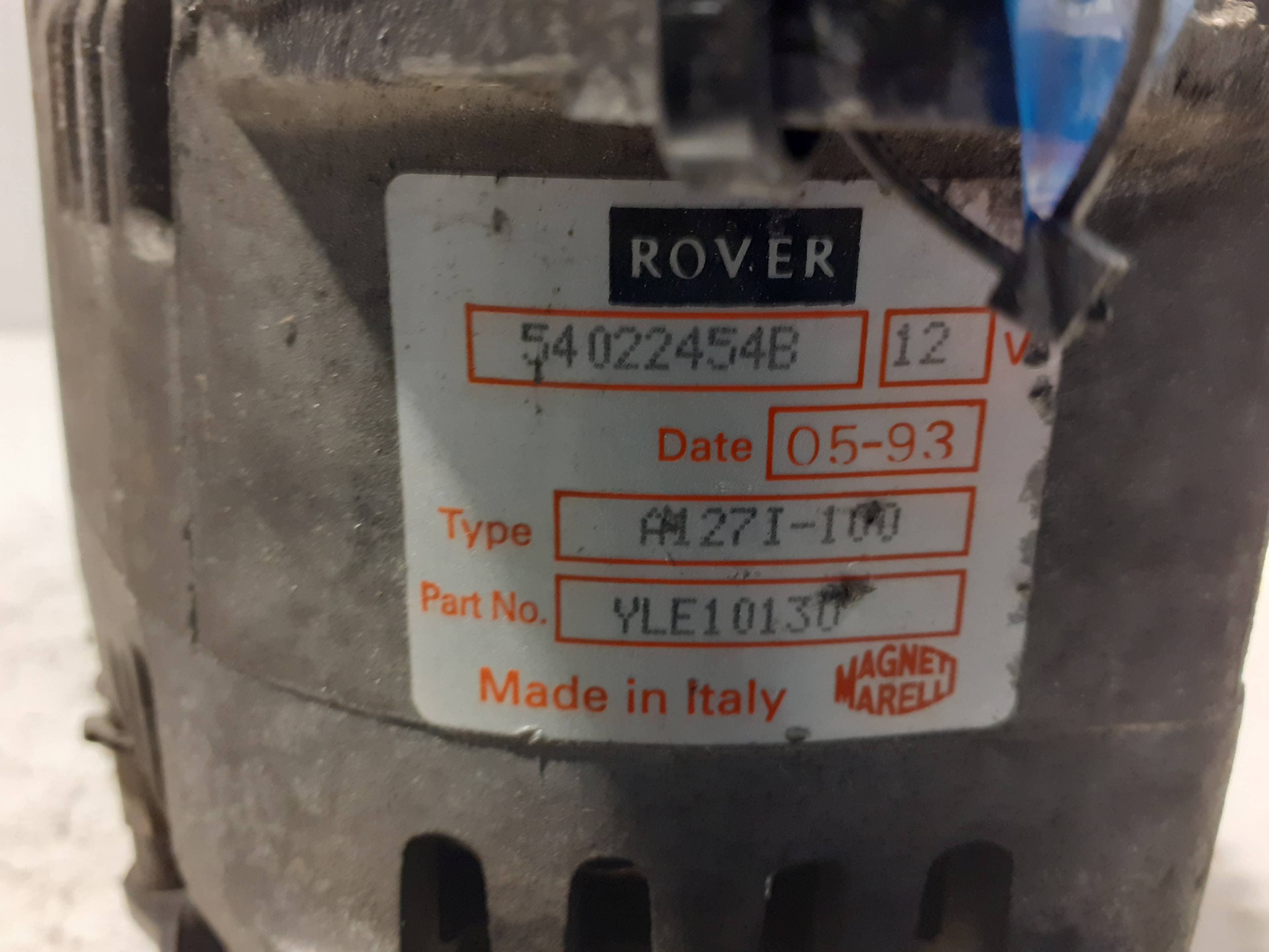 Alternador MG SERIE 200 (RF) 2