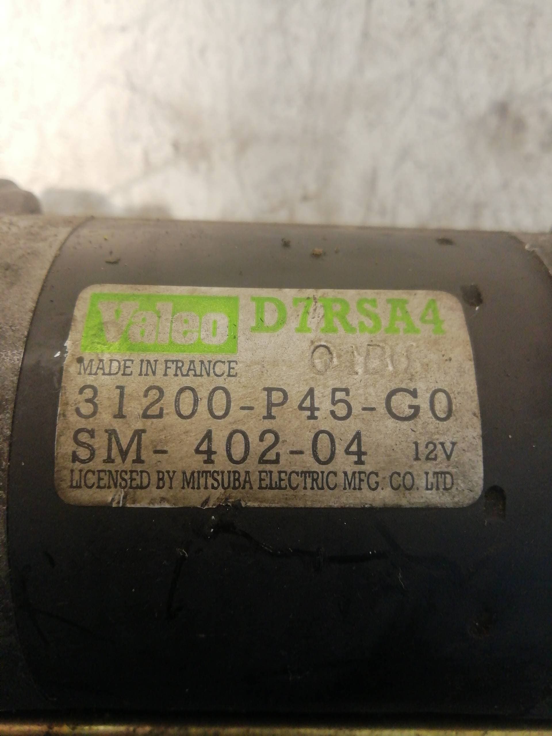 Motor arranque MG SERIE 200 (RF) 2