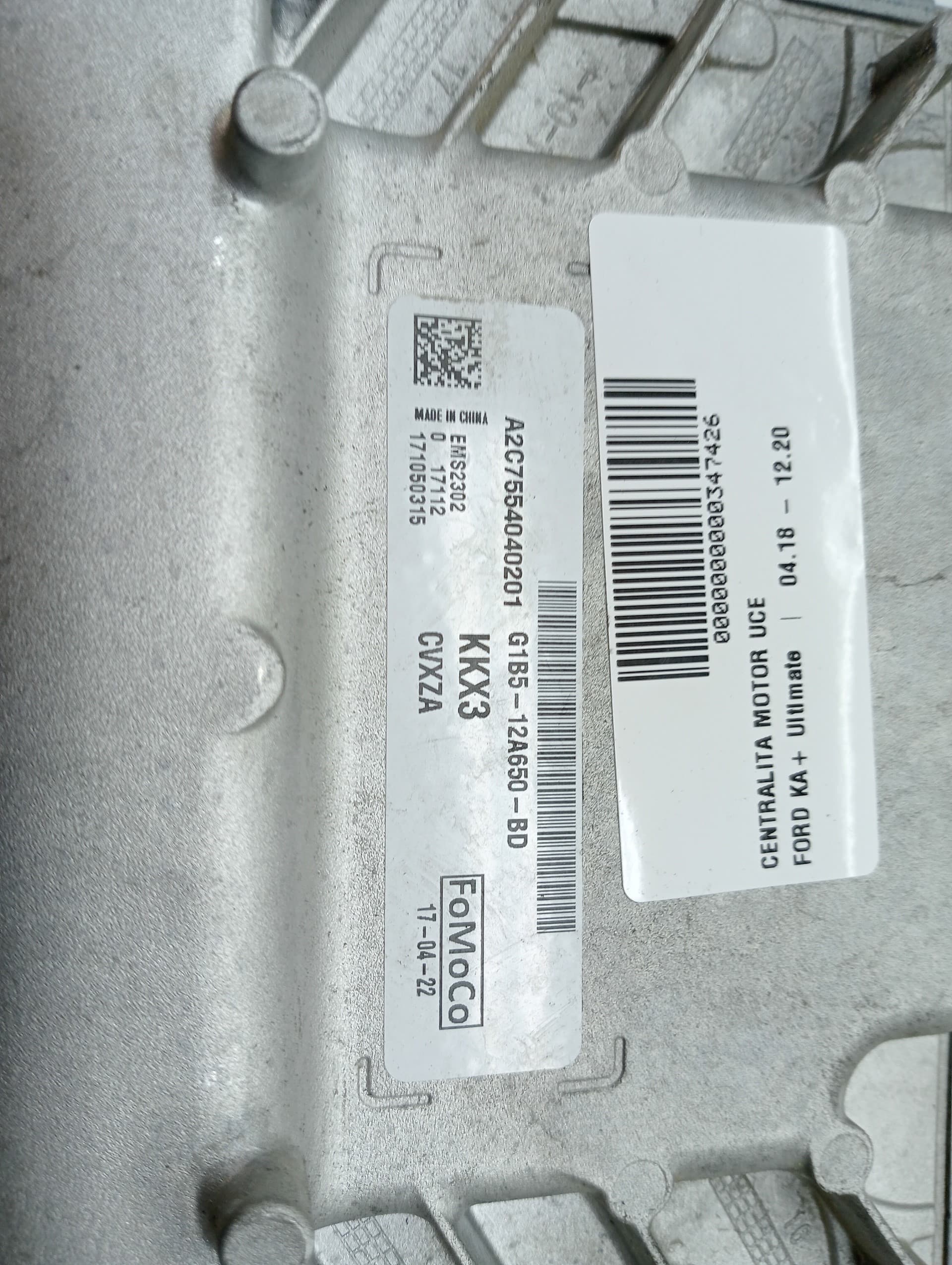 Centralita motor uce FORD KA+ 2