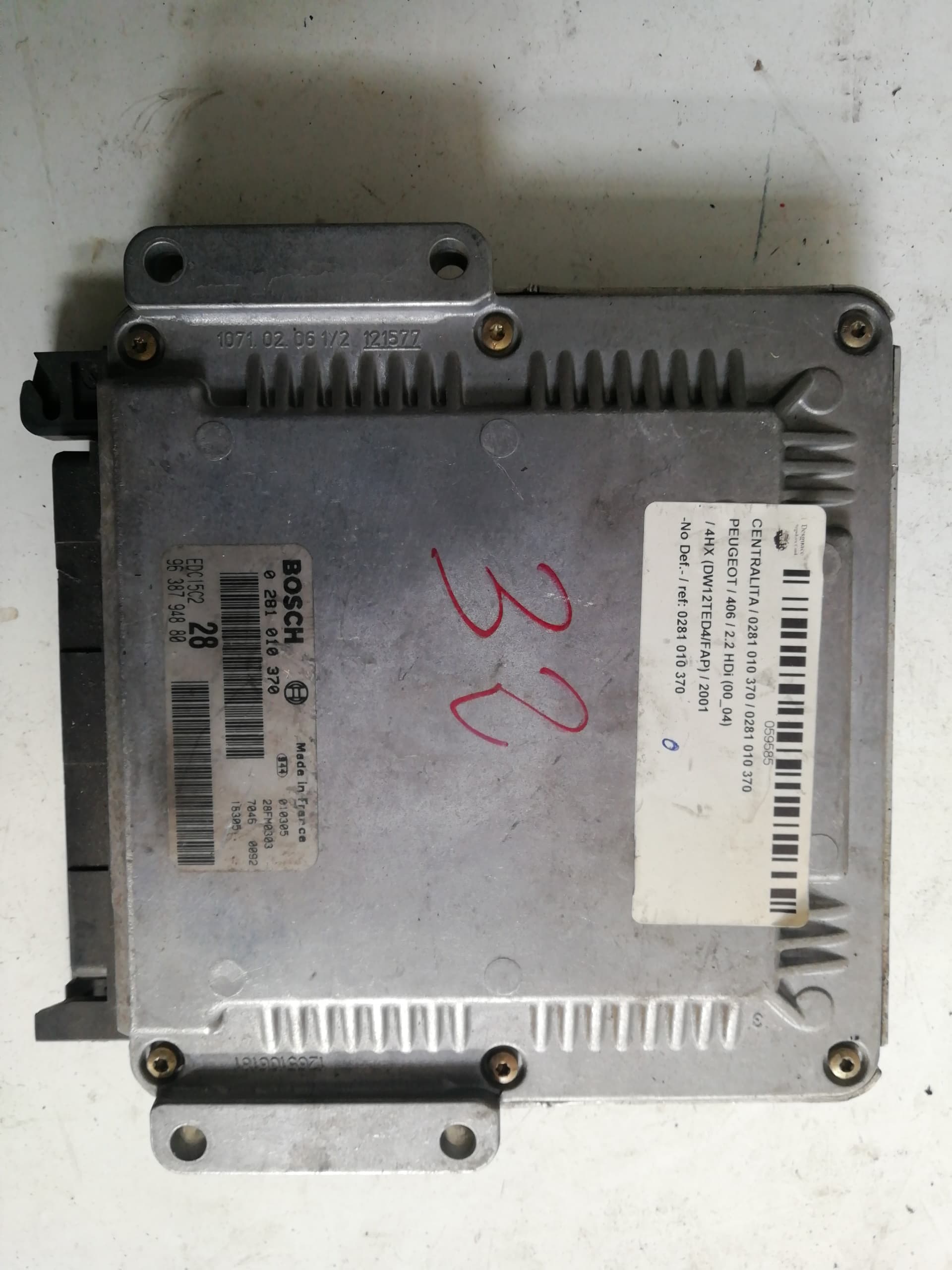 Centralita motor uce PEUGEOT 406 BERLINA (S1/S2)