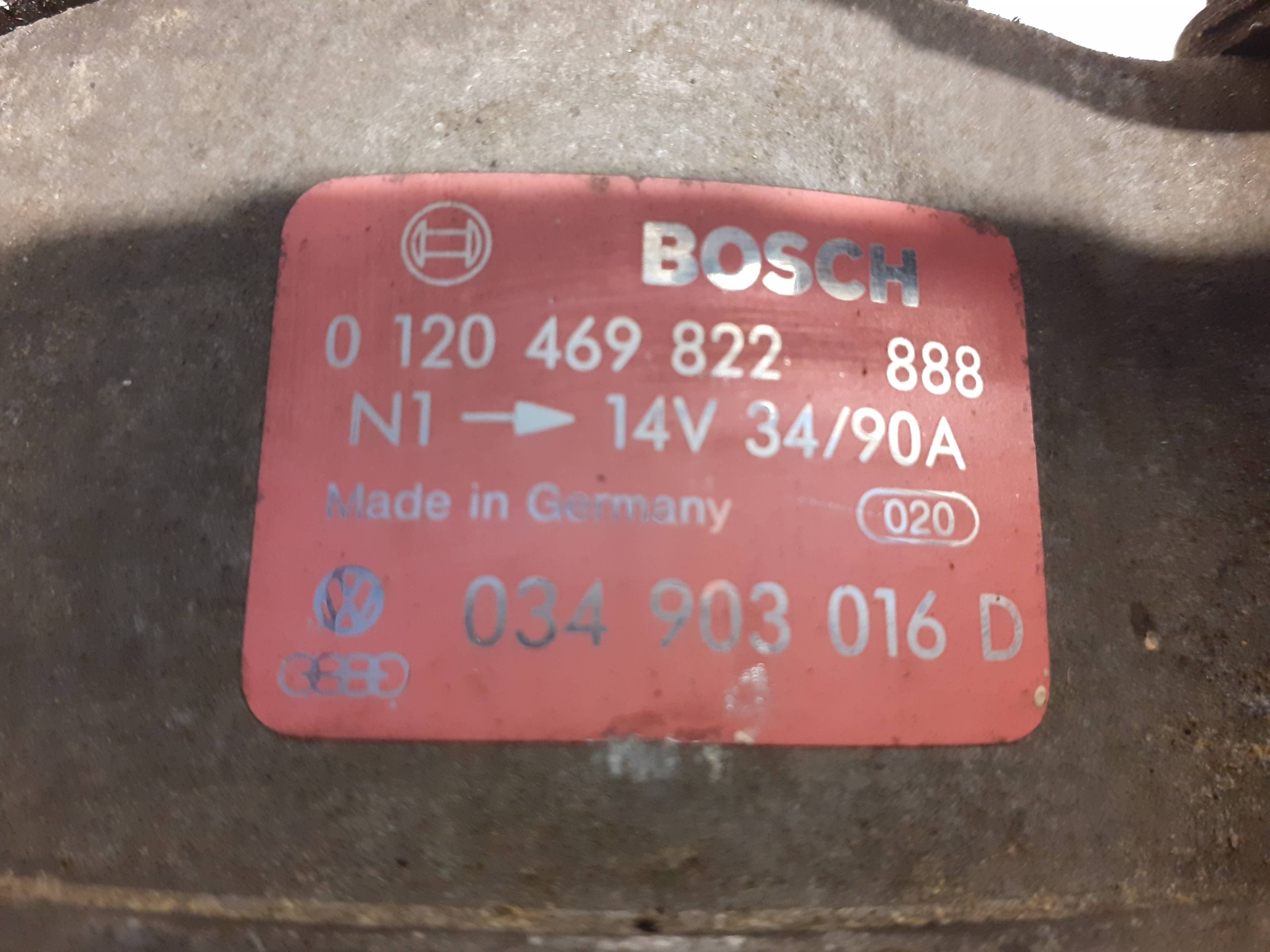 Alternador AUDI 80/90 (893) 2