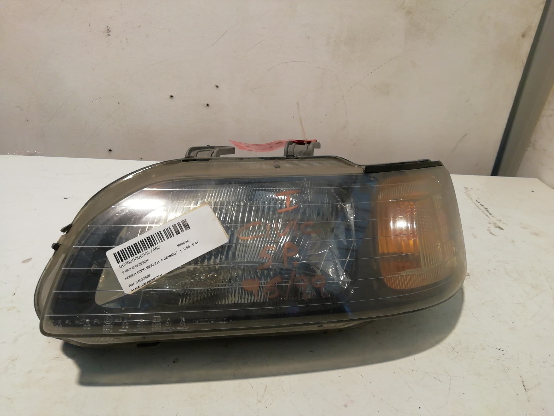 Faro izquierdo HONDA CIVIC BERLINA .5 (MA/MB)