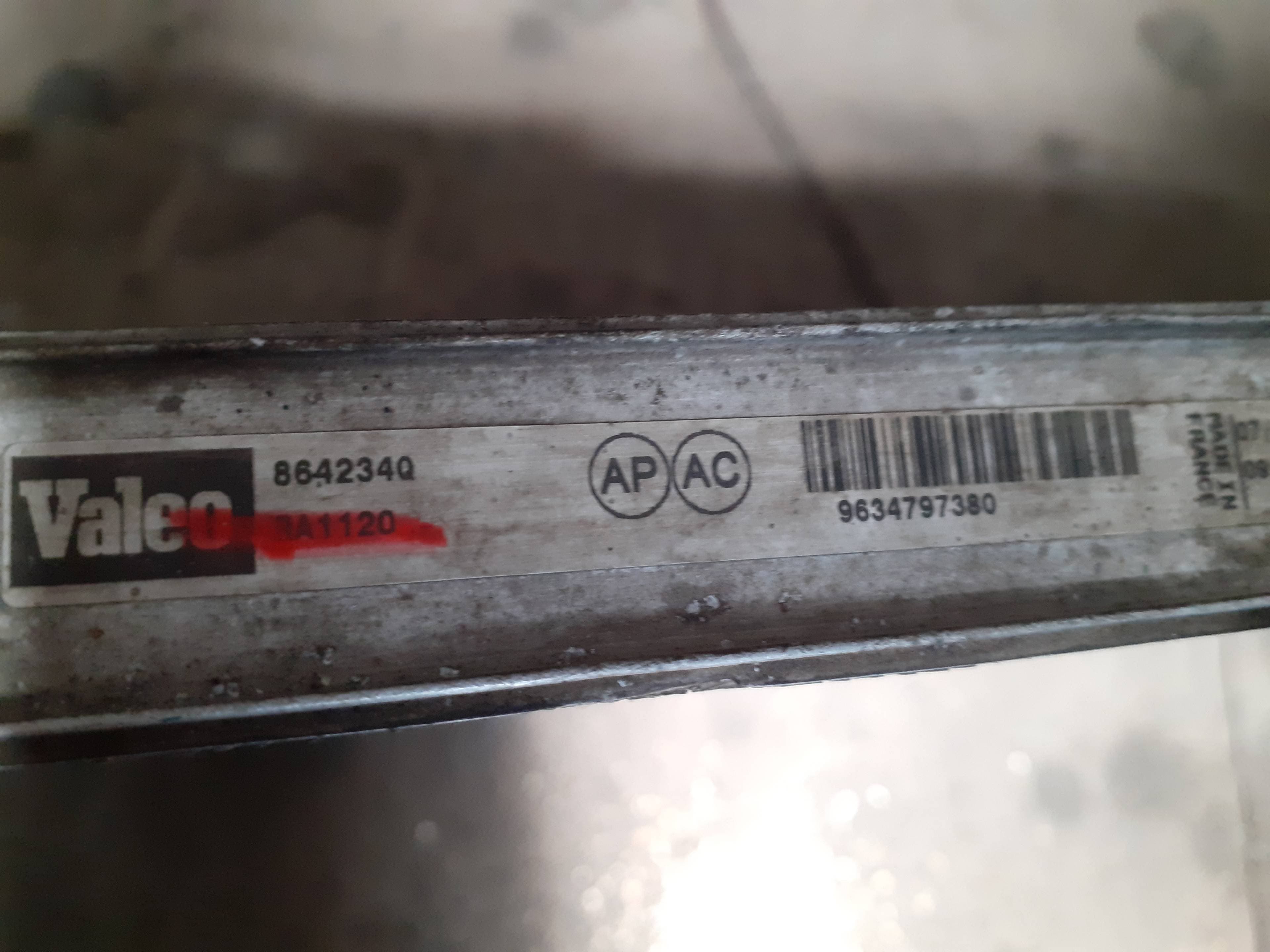 Radiador agua PEUGEOT PARTNER MONOSPACE (5_, G_) 2