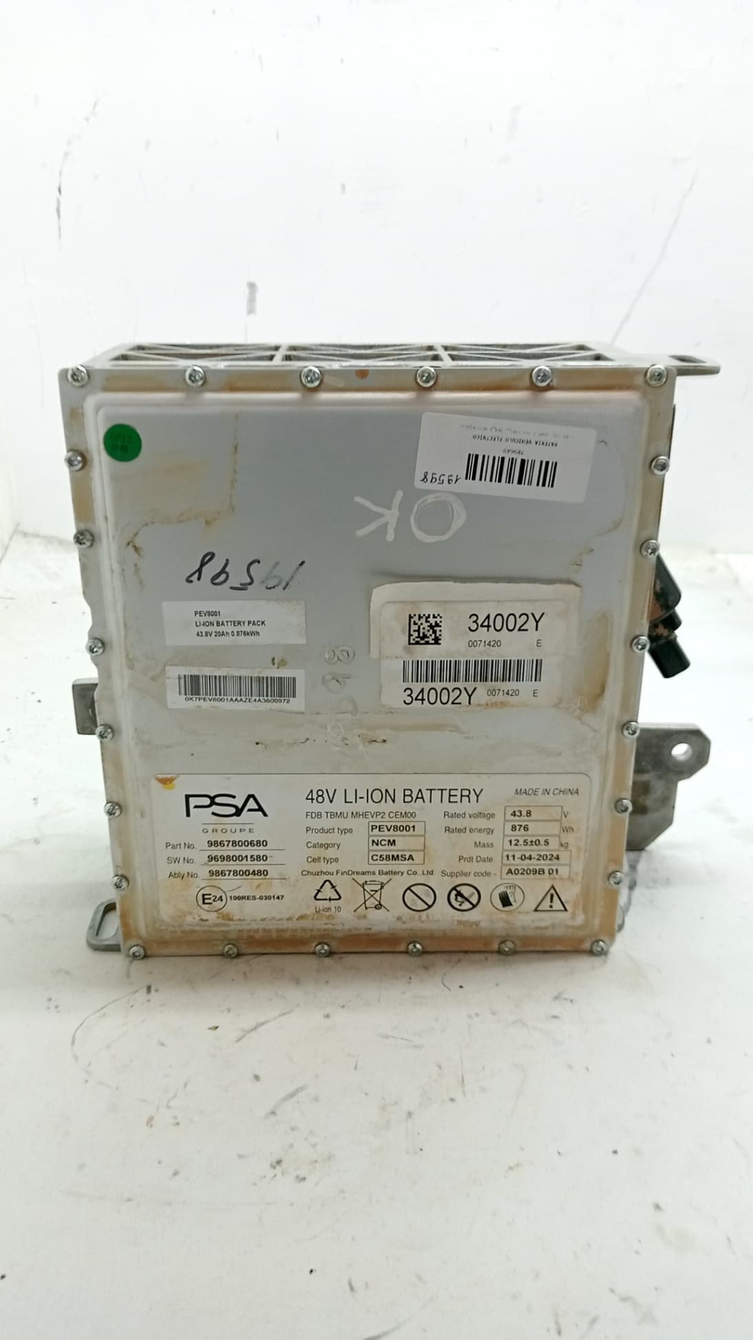 Recambio FIAT 600E / 600 (365_, 364_) ref. 9867800480