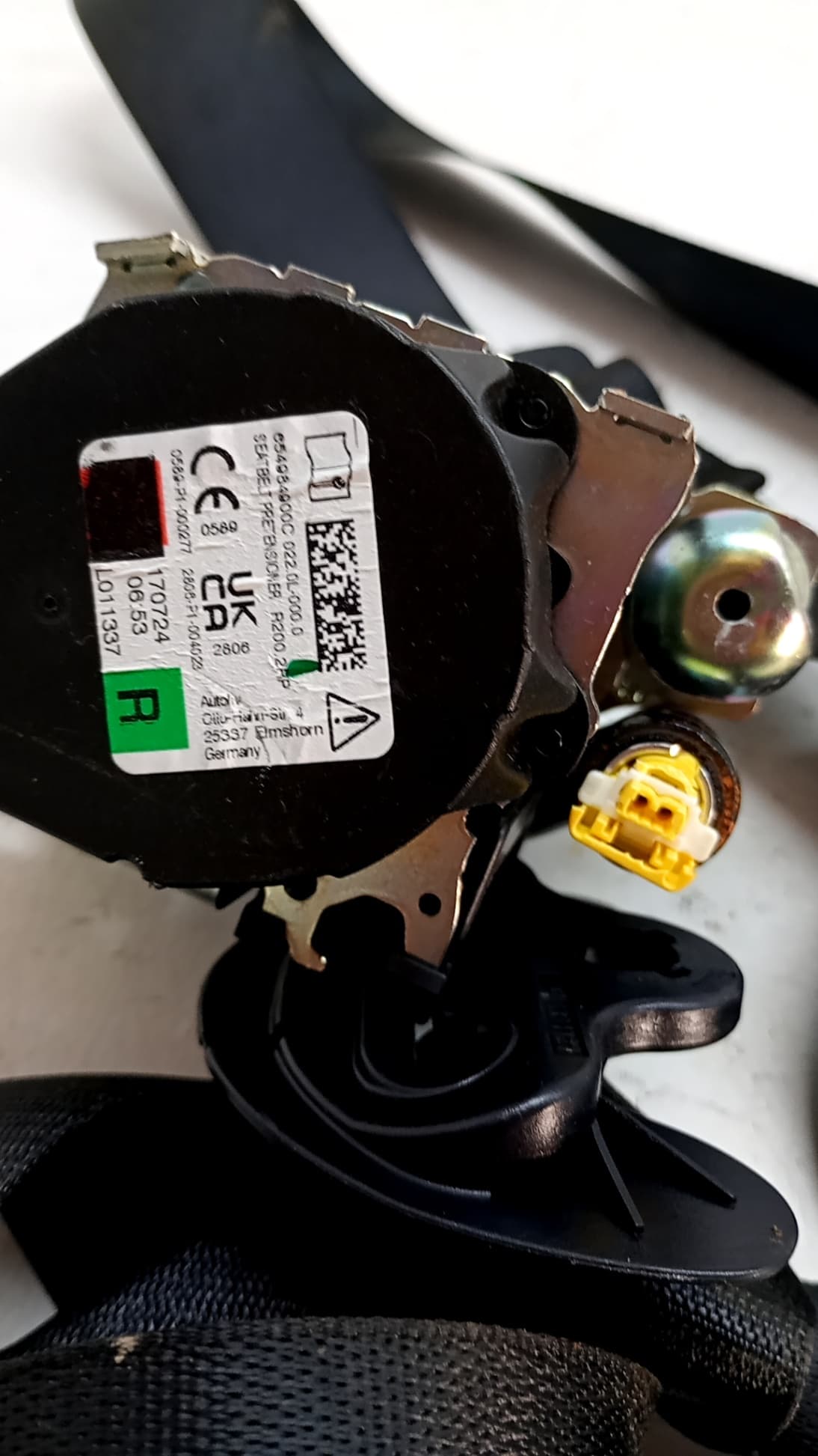 Cinturon seguridad trasero derecho FIAT 600E / 600 (365_, 364_) 2