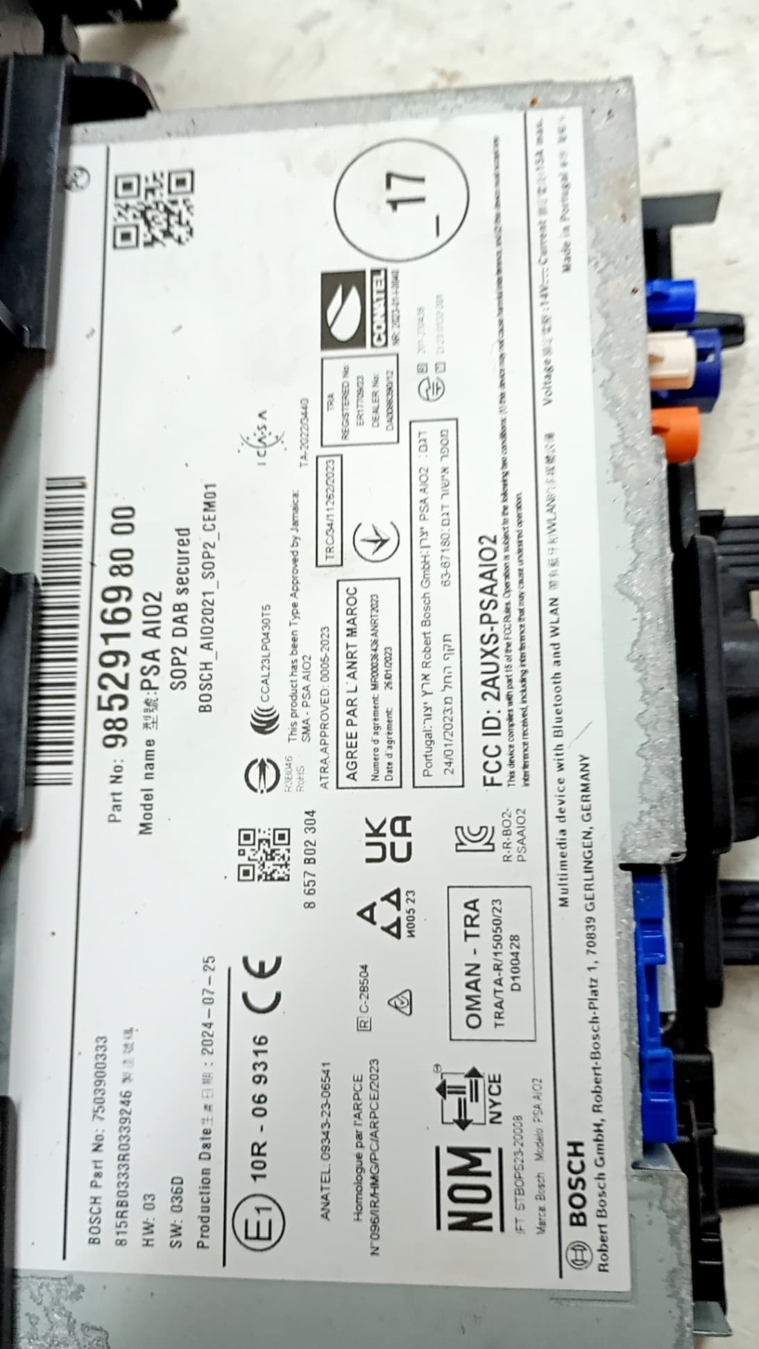 Pantalla multifuncion FIAT DOBLO FURGONETA/MONOVOLUMEN (510_, 511_) 3