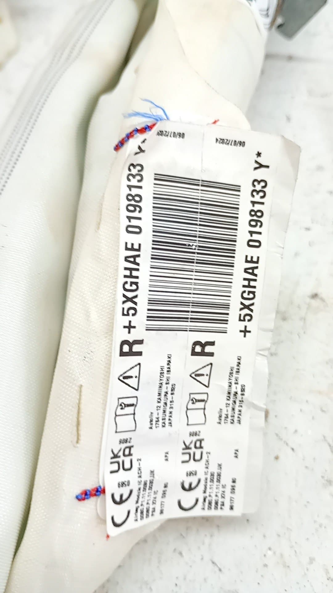 Airbag cortina delantero derecho DS DS 7 (J4_, JC_) 2