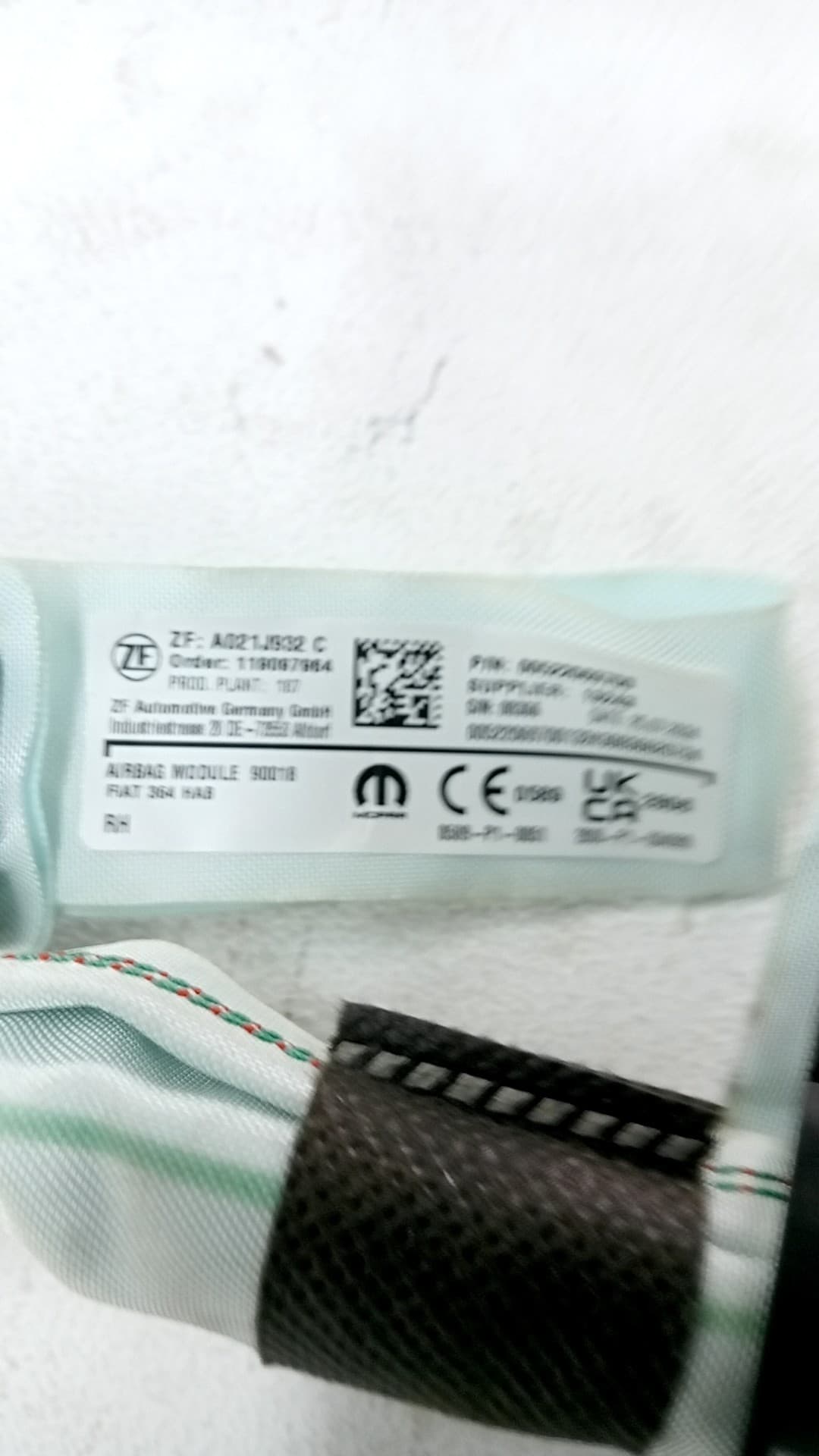 Airbag cortina delantero derecho FIAT 600E / 600 (365_, 364_) 3