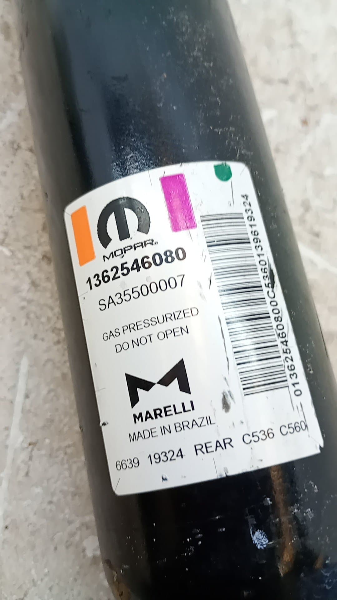 Amortiguador trasero derecho FIAT DUCATO CHASIS CABINA 35 (290) 2