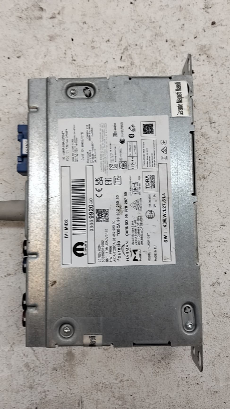 Sistema audio / radio cd FIAT SCUDO FURGONETA