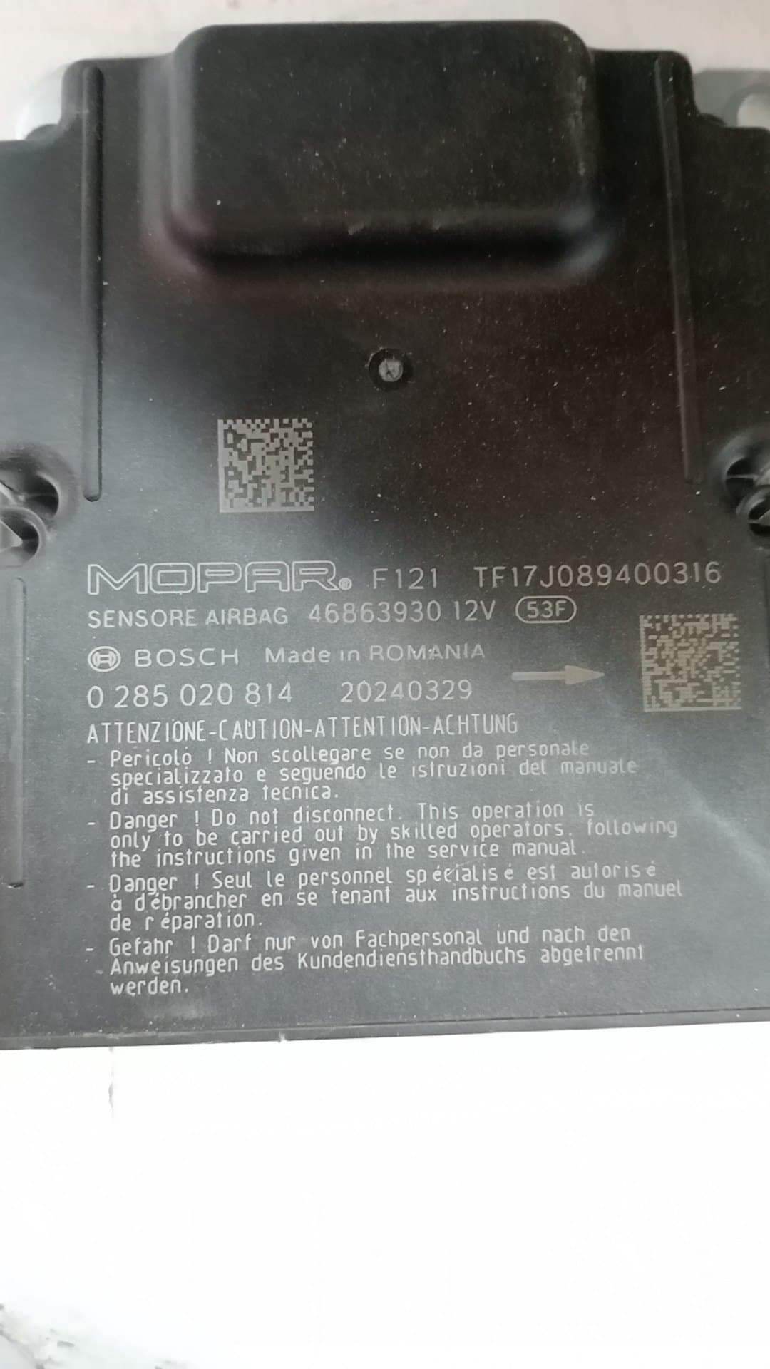 Kit airbag PEUGEOT BOXER FURGÓN 3