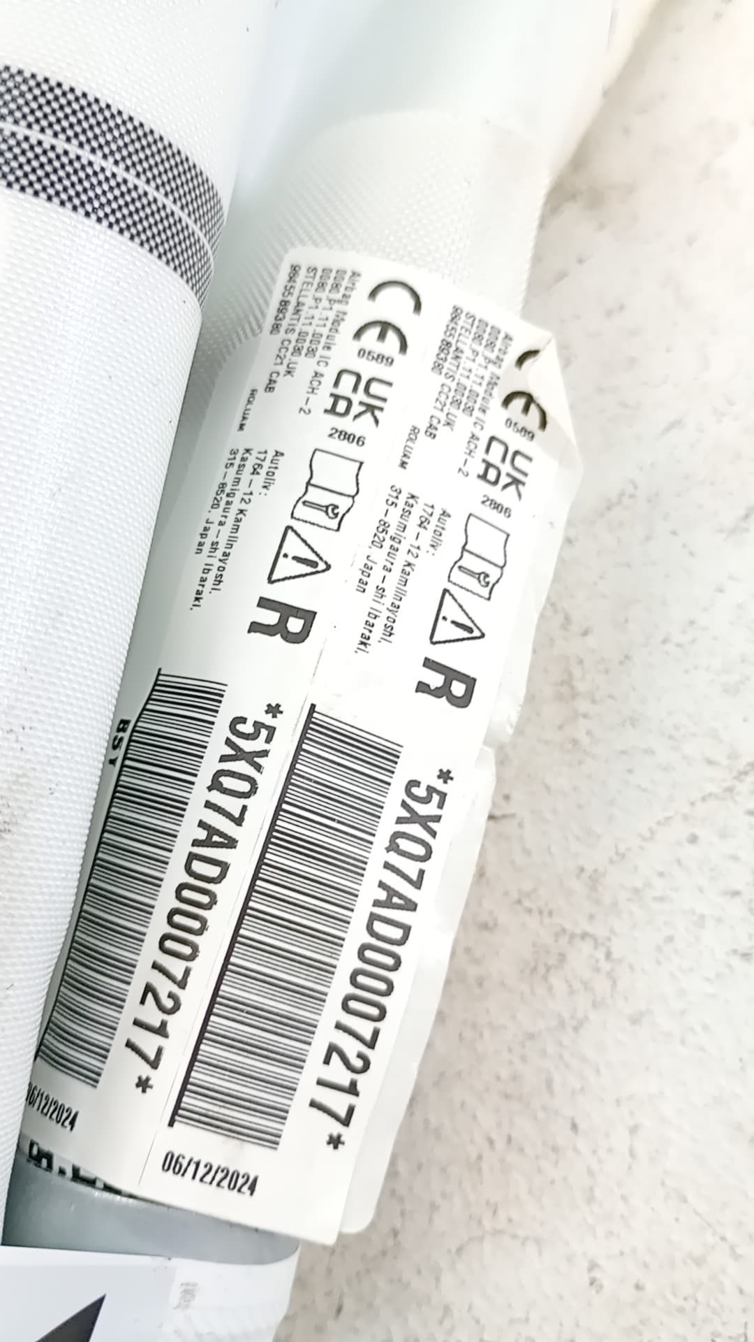 Airbag cortina delantero derecho CITROEN CITROËN C3 IV (CC_, CB_) 2