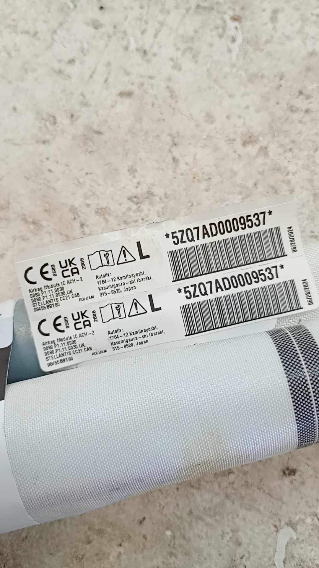 Airbag cortina delantero izquierdo CITROEN CITROËN C3 IV (CC_, CB_) 3