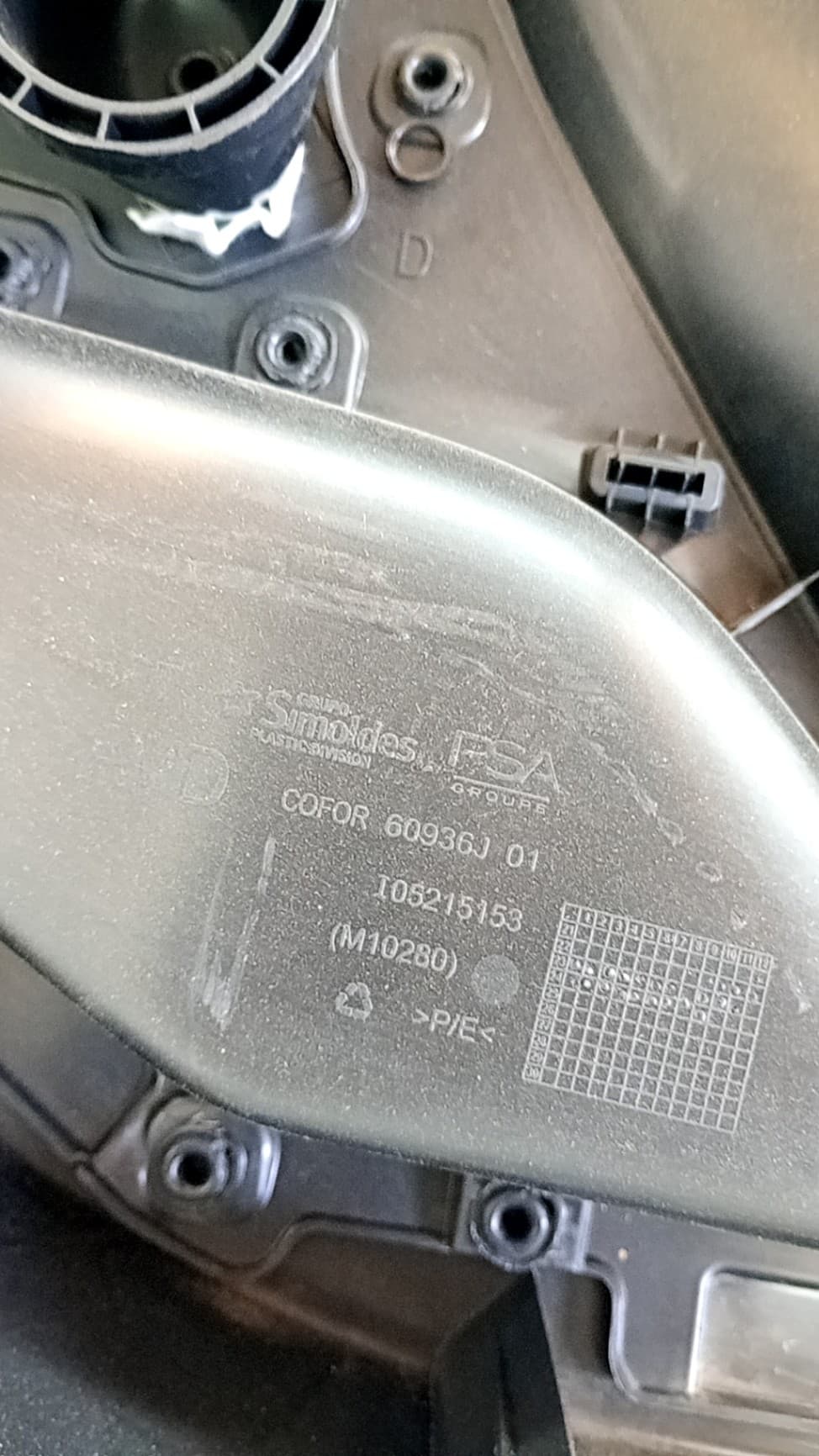 Guarnecido puerta delantera derecha OPEL COMBO FURGONETA/MONOVOLUMEN (K9) 2