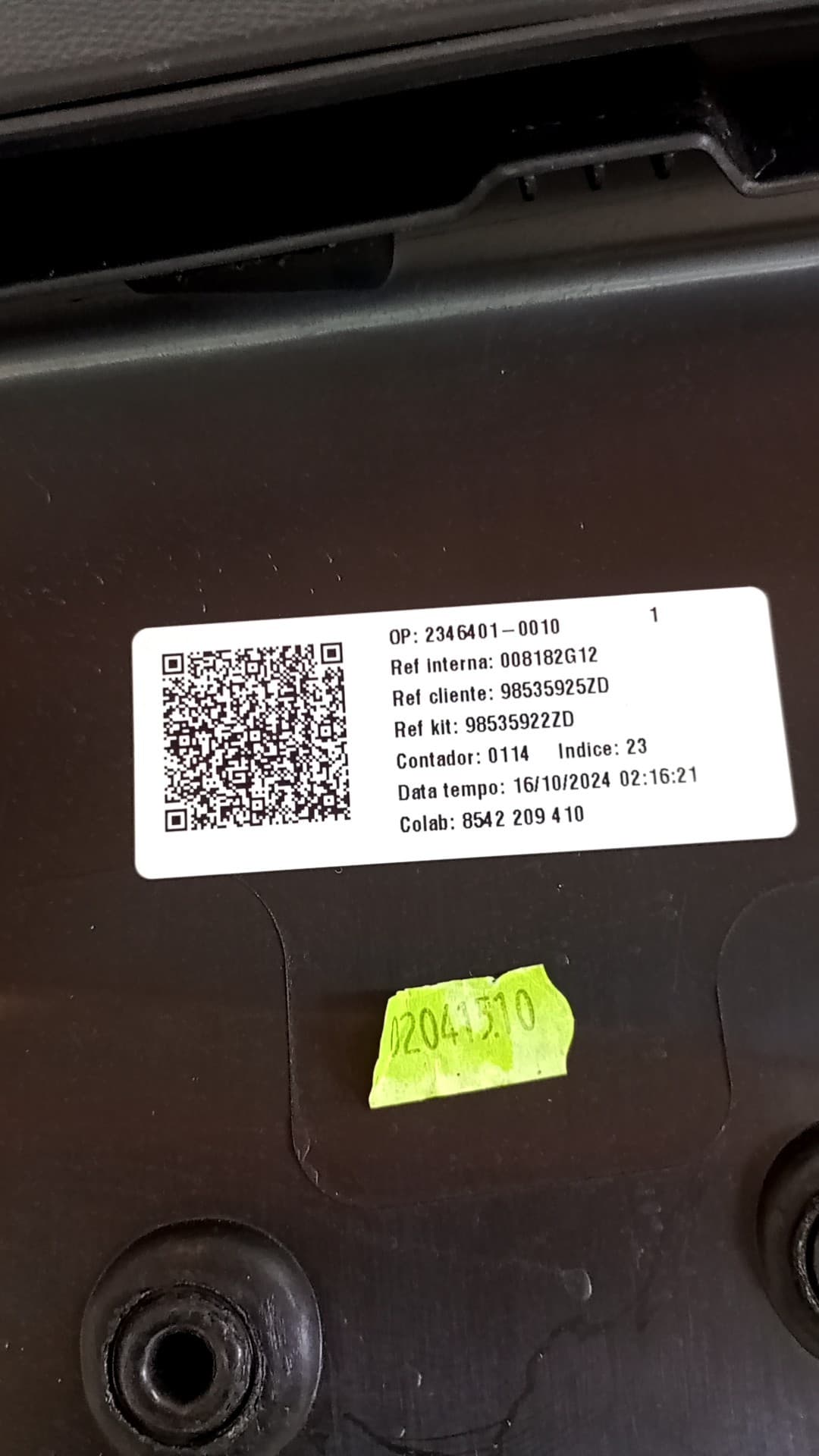 Recambio PEUGEOT 2008 (P1) ref. 98535925ZD 2