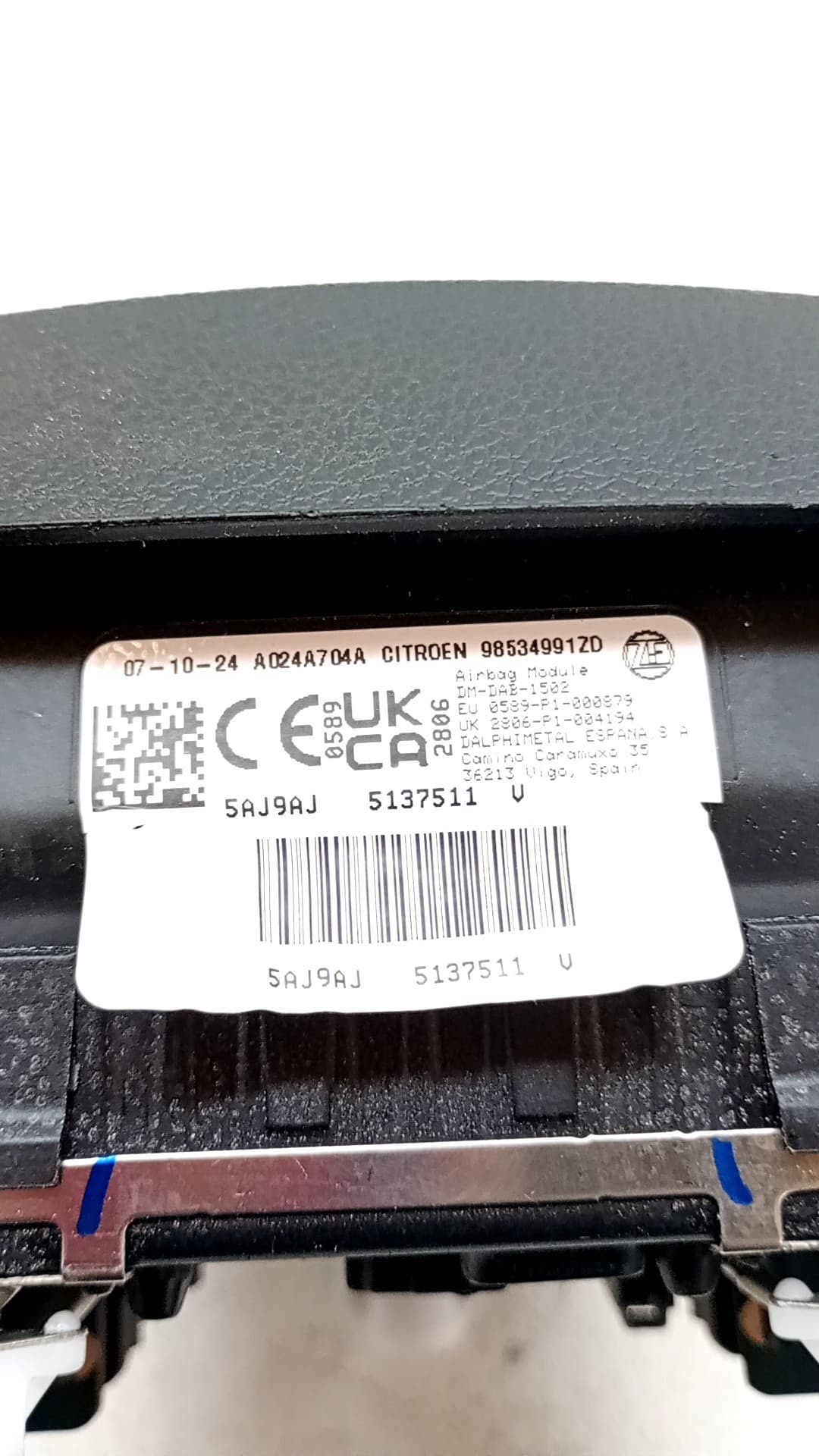 Recambio CITROEN BERLINGO FURGÓN ref. 98534991ZD 2