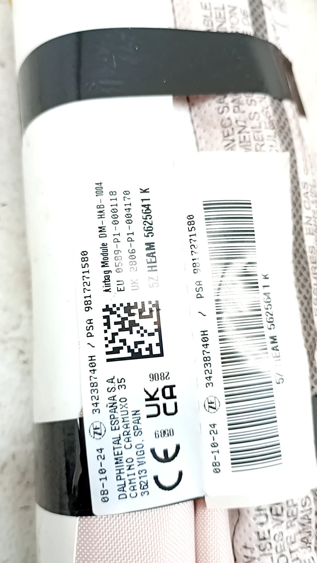 Airbag cortina delantero izquierdo CITROEN BERLINGO FURGÓN 3