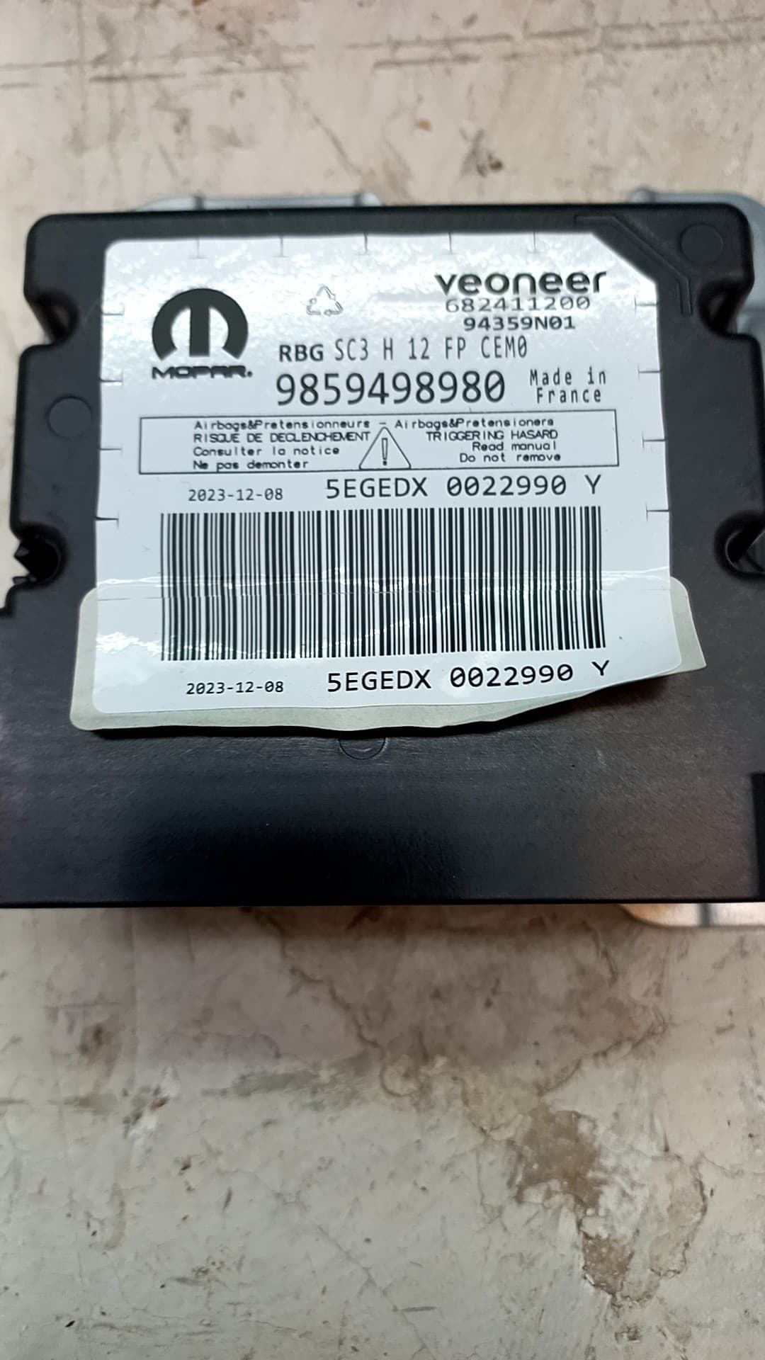Kit airbag OPEL ASTRA L (OV5) 5
