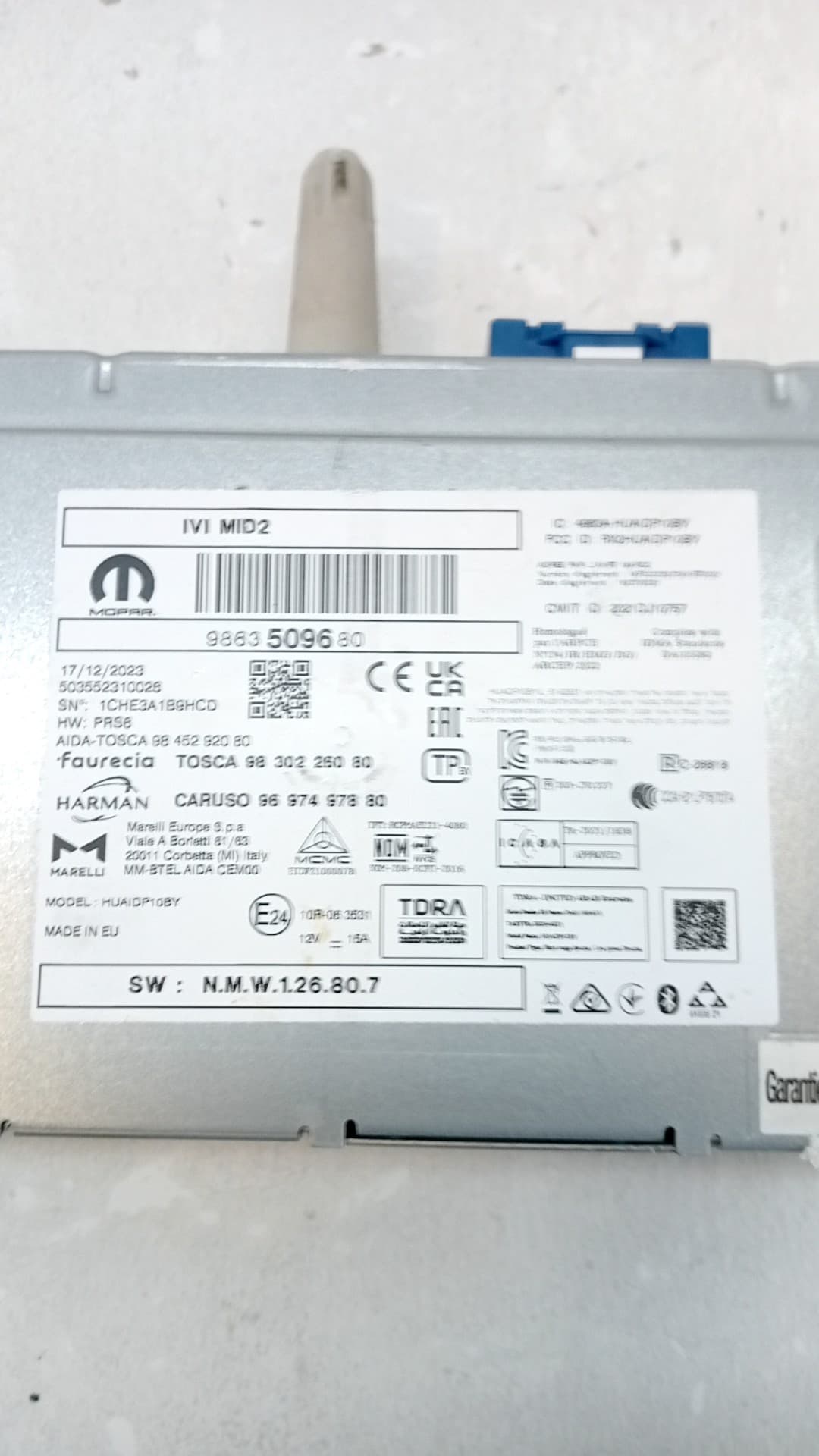 Sistema audio / radio cd OPEL ASTRA L (OV5) 2