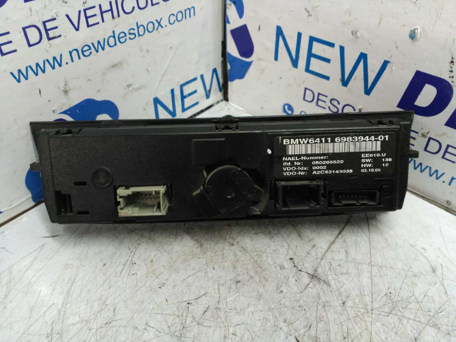 Recambio de MANDO CLIMATIZADOR para BMW SERIE 1 BERLINA (E81/E87) referencia OEM IAM 6411 6983944-01 2