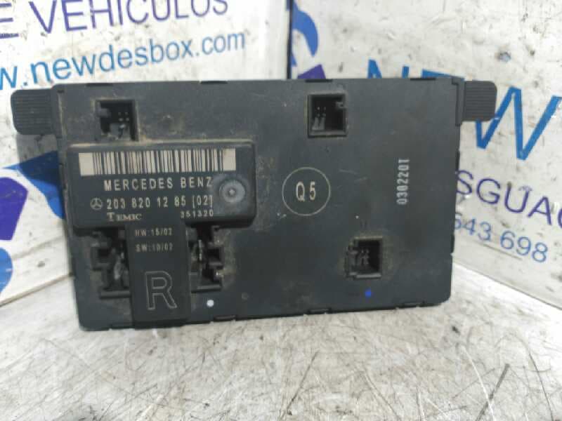 Recambio de MODULO ELECTRONICO para MERCEDES-BENZ CLASE C (W203) SPORTCOUPE 2.2 CDI CAT 611962    referencia OEM IAM 2038201285(02)   - BLANCO