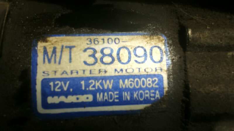 Recambio de MOTOR ARRANQUE para HYUNDAI TRAJET (FO) 2.0 16V CAT G4JPG referencia OEM IAM 3610038090   - AZUL 5