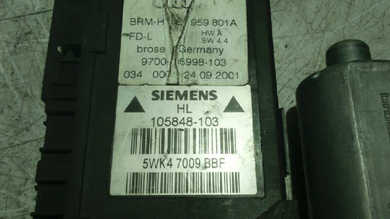 Recambio de MOTOR ELEVALUNAS TRASERO IZQUIERDO para AUDI A4 BERLINA (8E) 2.0 20V CAT (ALT) ALT referencia OEM IAM    - GRIS 4